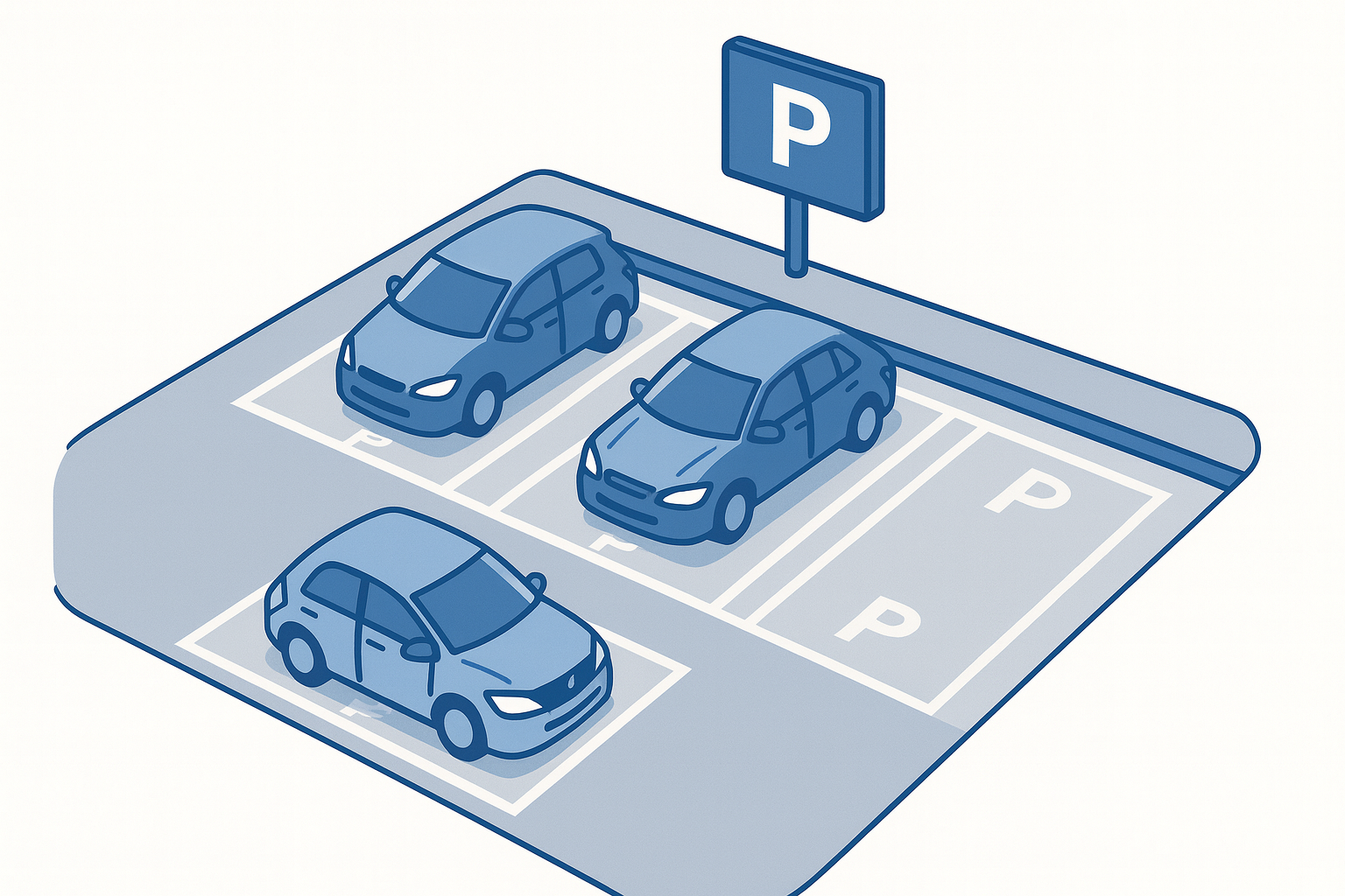 月極駐車場の完成イメージ
